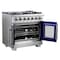 Forno Capriasca 36In. Freestanding French Door Gas Range FFSGS6460-36 - alternate 5